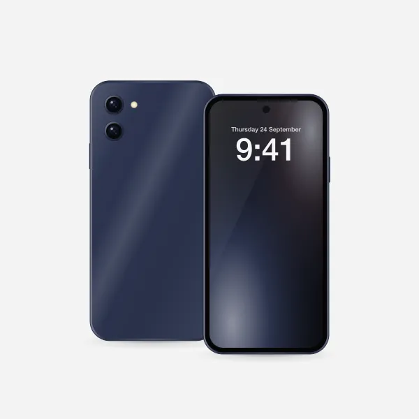 Galaxy A57 in Awesome Navy, front view