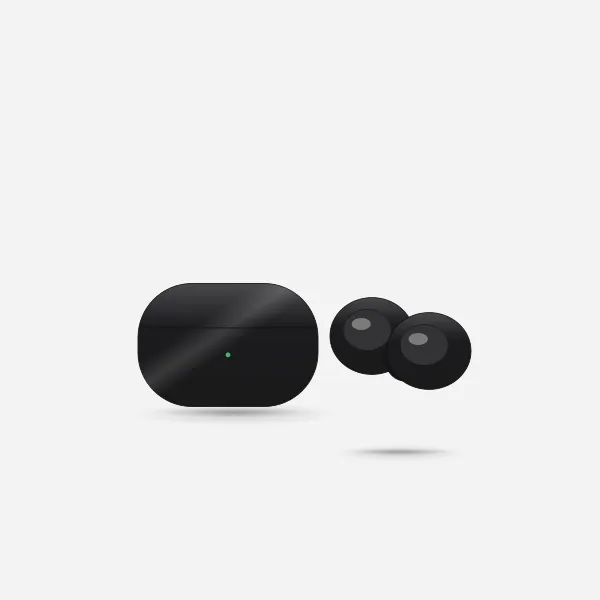 Galaxy Buds4 Pro in Black, front view