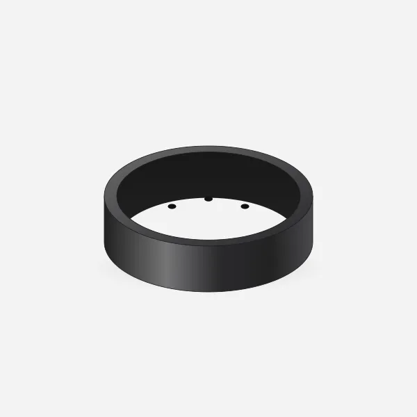 Galaxy Ring in Titanium Black, front view