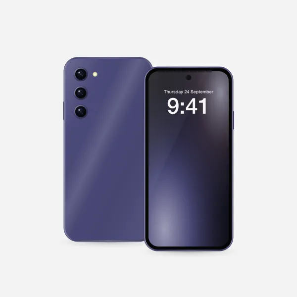 Galaxy S26 Ultra in Cobalt Violet, front view