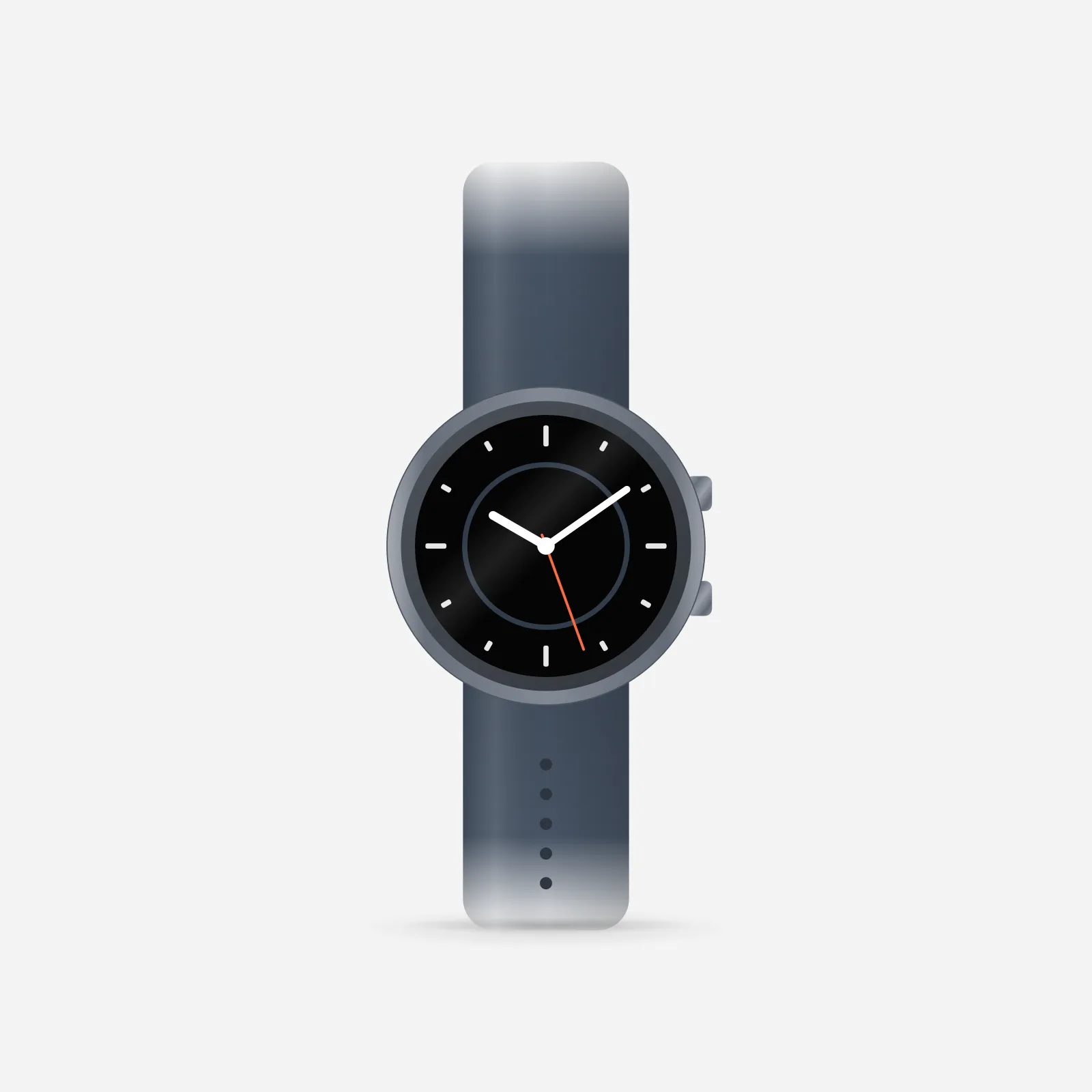 Galaxy Watch Ultra (2025) in Titanium Blue, front view