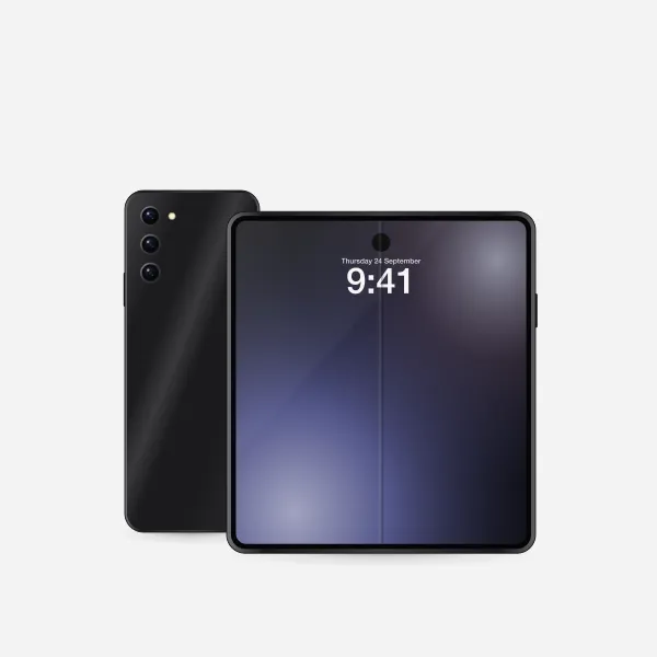Galaxy Z Fold8 Ultra in Jetblack, front view
