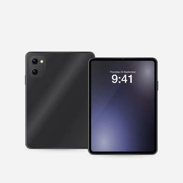 iPad Pro 13″ (M5) Wi-Fi + Cellular in Space Black, front view