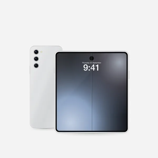iPhone Duo in Silver, front view
