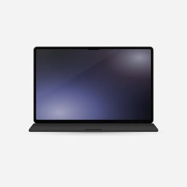 MacBook Pro 14″ (M5 Pro) in Space Black, front view