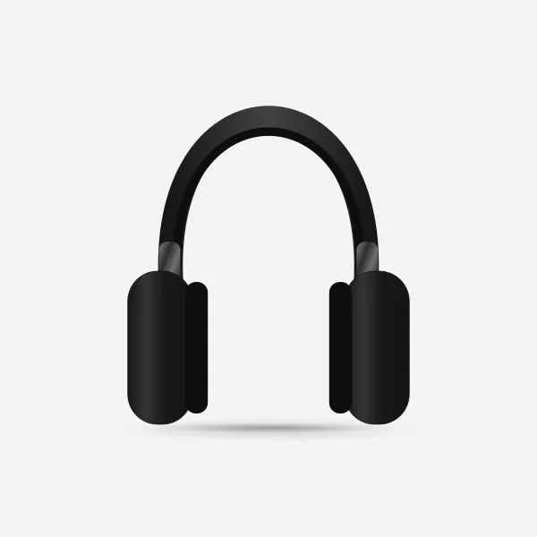 Nothing Headphone (1) in Black, front view