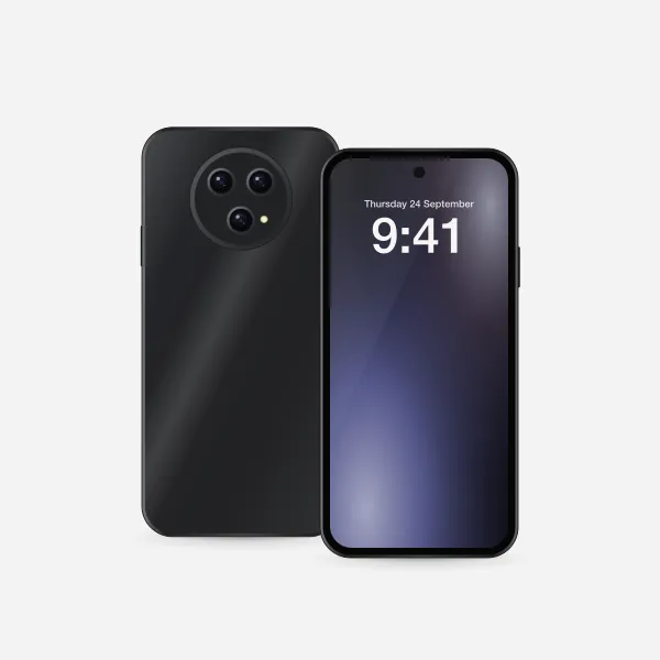 OnePlus 15R in Charcoal Black, front view