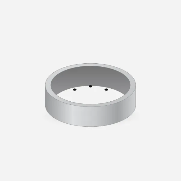 Oura Ring 4 in Silver, front view