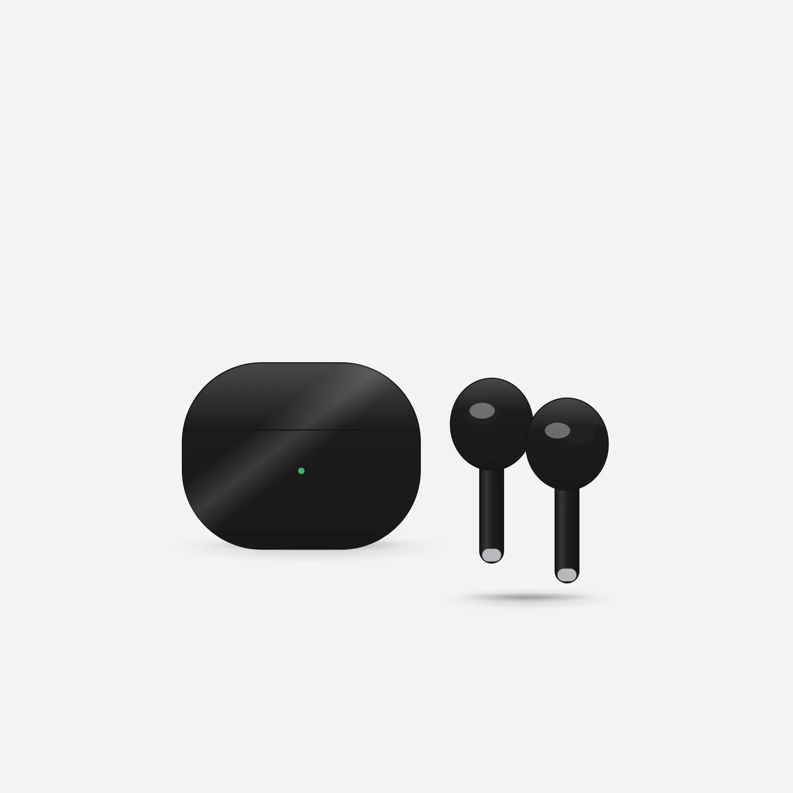 Powerbeats Pro 2 in Jet Black, front view