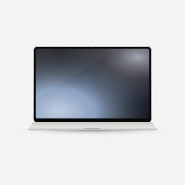 Zenbook Duo (2025) in Scandinavian White, front view